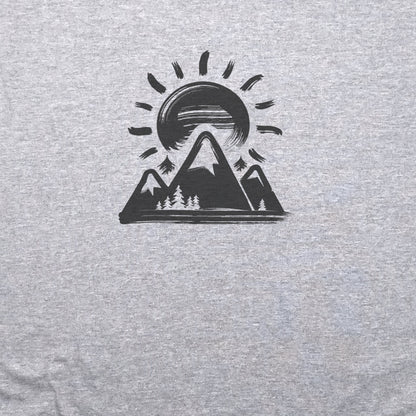 Summit Sunrise Painting T-Shirt Adventure and Outdoors Themed T-Shirt