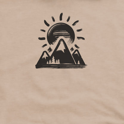 Summit Sunrise Crewneck Sweatshirt Adventure and Outdoors Themed Sweatshirt