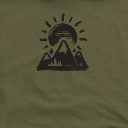 Summit Sunrise Crewneck Sweatshirt Adventure and Outdoors Themed Sweatshirt