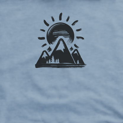 Summit Sunrise Crewneck Sweatshirt Adventure and Outdoors Themed Sweatshirt