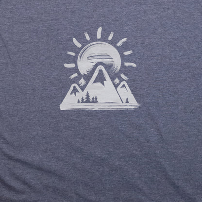 Summit Sunrise Painting T-Shirt Adventure and Outdoors Themed T-Shirt
