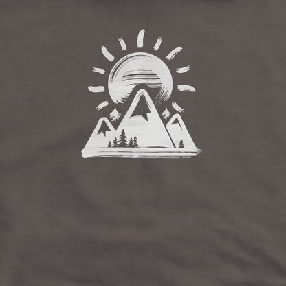 Summit Sunrise Crewneck Sweatshirt Adventure and Outdoors Themed Sweatshirt
