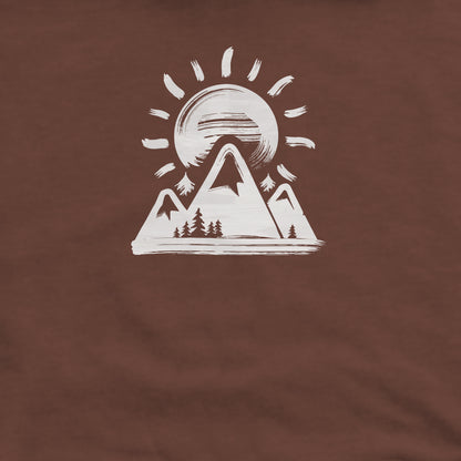 Summit Sunrise Crewneck Sweatshirt Adventure and Outdoors Themed Sweatshirt