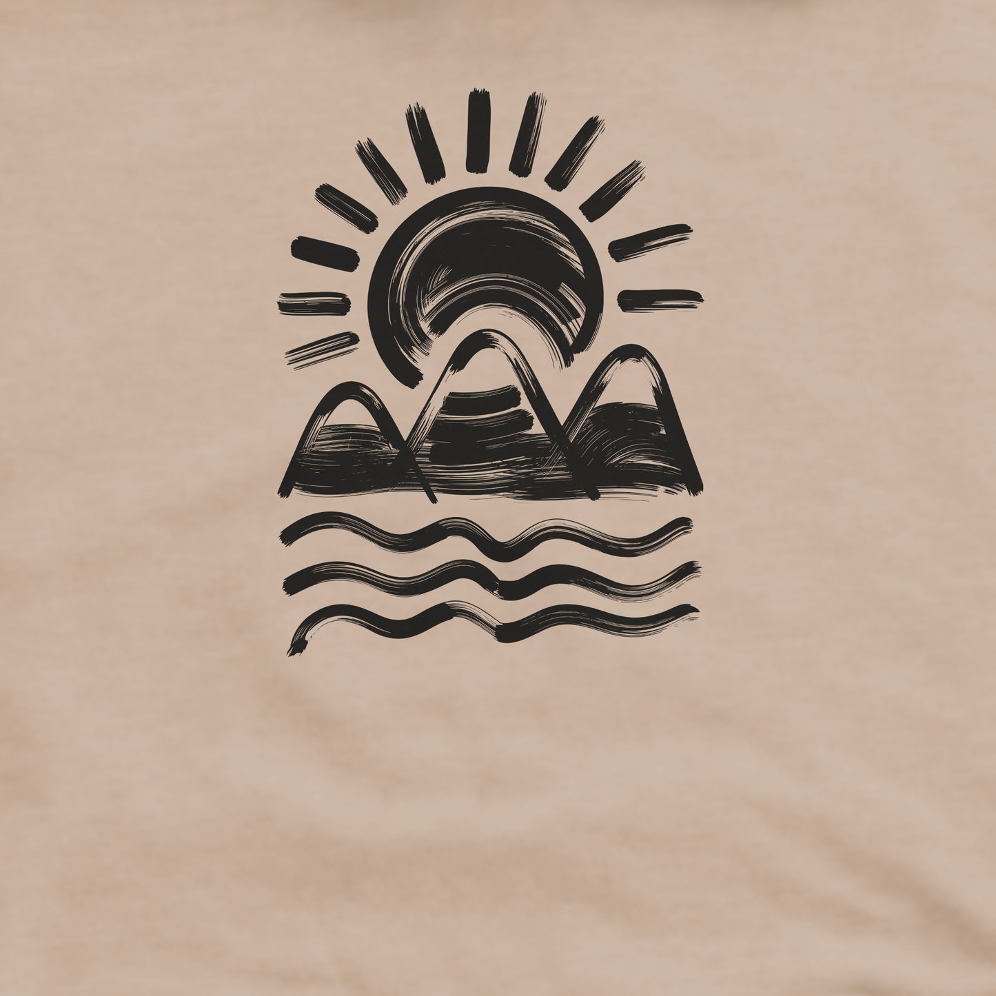 Three Sisters Mountains Crewneck Sweatshirt Adventure and Outdoors Themed Sweatshirt