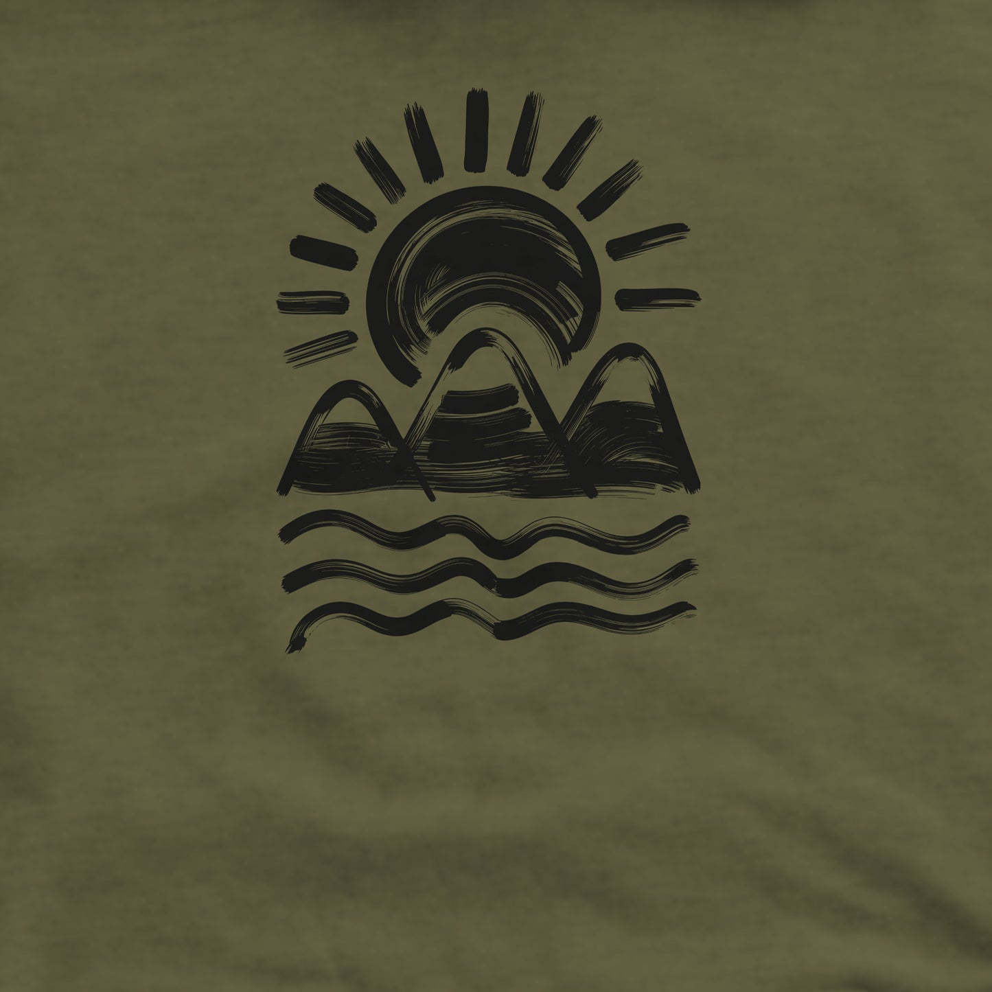 Three Sisters Mountains Crewneck Sweatshirt Adventure and Outdoors Themed Sweatshirt