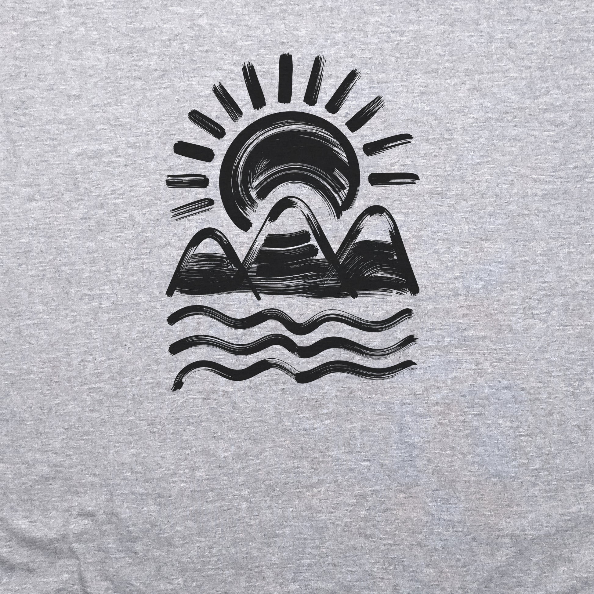 Three Sisters Mountains Crewneck Sweatshirt Adventure and Outdoors Themed Sweatshirt