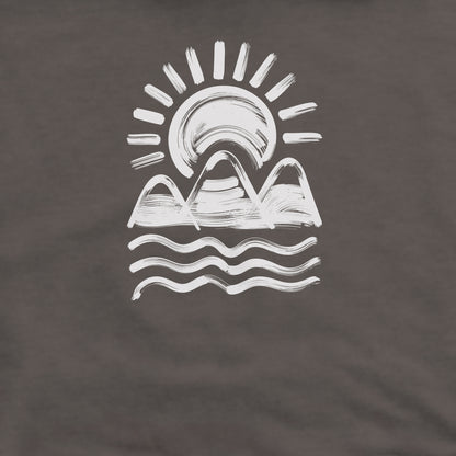 Three Sisters Mountains Crewneck Sweatshirt Adventure and Outdoors Themed Sweatshirt