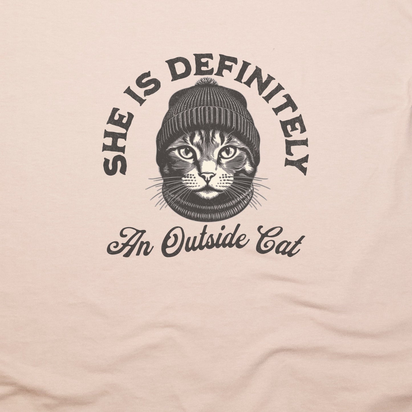 Outside Cat T-Shirt Adventure and Outdoors Themed T-Shirt