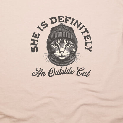 Outside Cat T-Shirt Adventure and Outdoors Themed T-Shirt