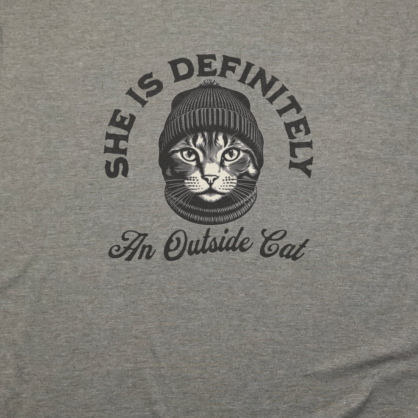 Outside Cat T-Shirt Adventure and Outdoors Themed T-Shirt
