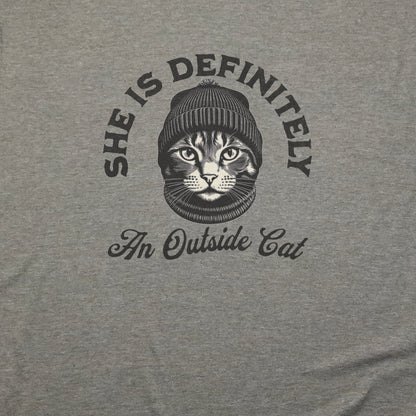 Outside Cat T-Shirt Adventure and Outdoors Themed T-Shirt