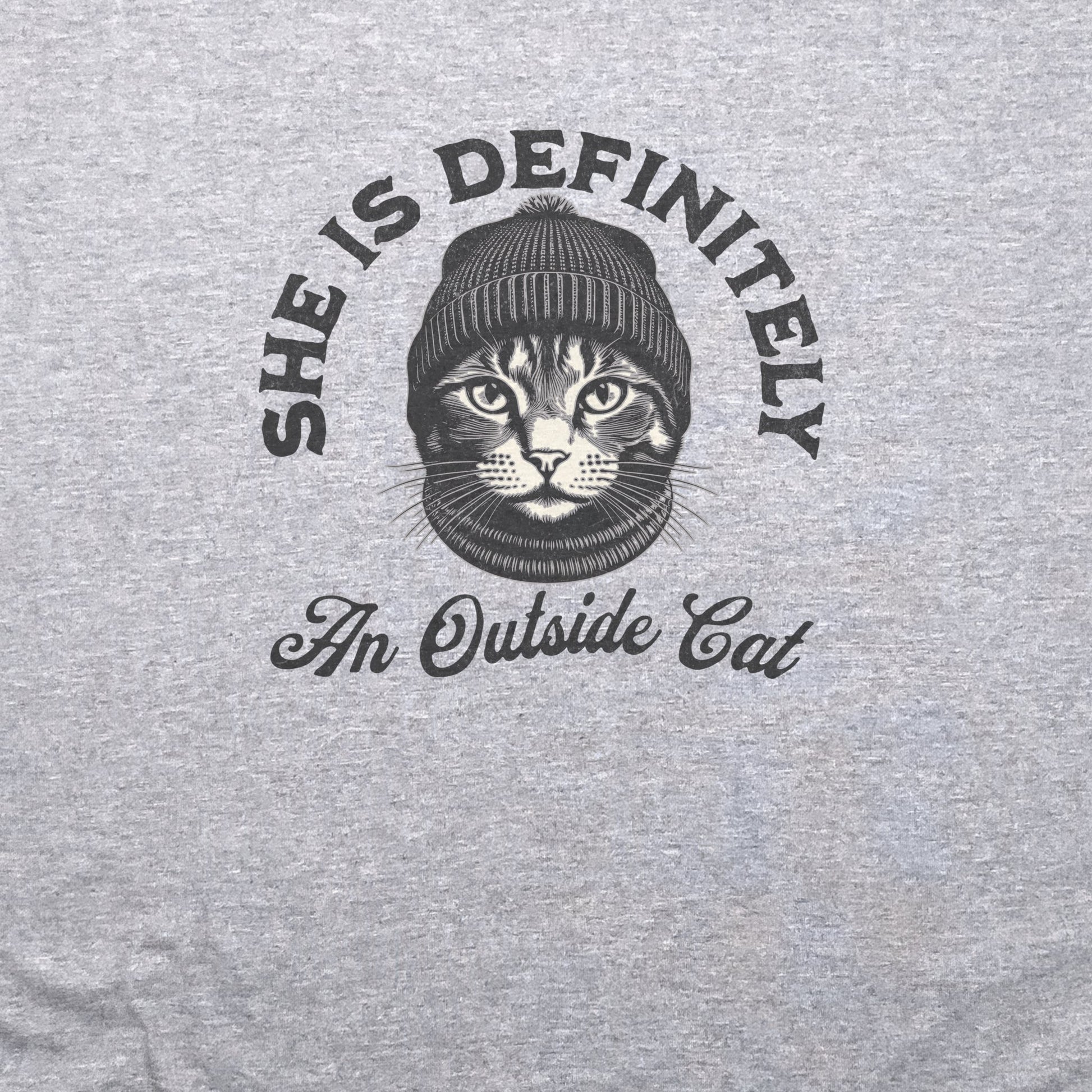 Outside Cat T-Shirt Adventure and Outdoors Themed T-Shirt