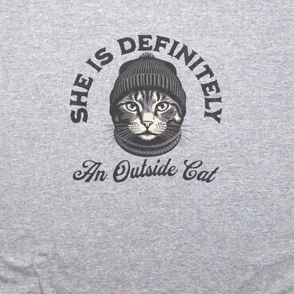 Outside Cat T-Shirt Adventure and Outdoors Themed T-Shirt