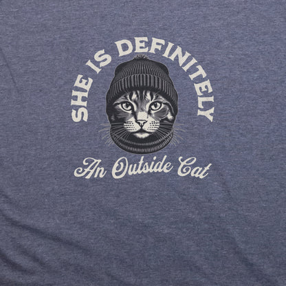 Outside Cat T-Shirt Adventure and Outdoors Themed T-Shirt