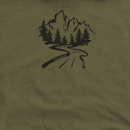 Mountain Bound Crewneck Sweatshirt Adventure and Outdoors Themed Sweatshirt