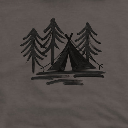 Painted Camp Hoodie Adventure and Outdoors Themed Hoodie