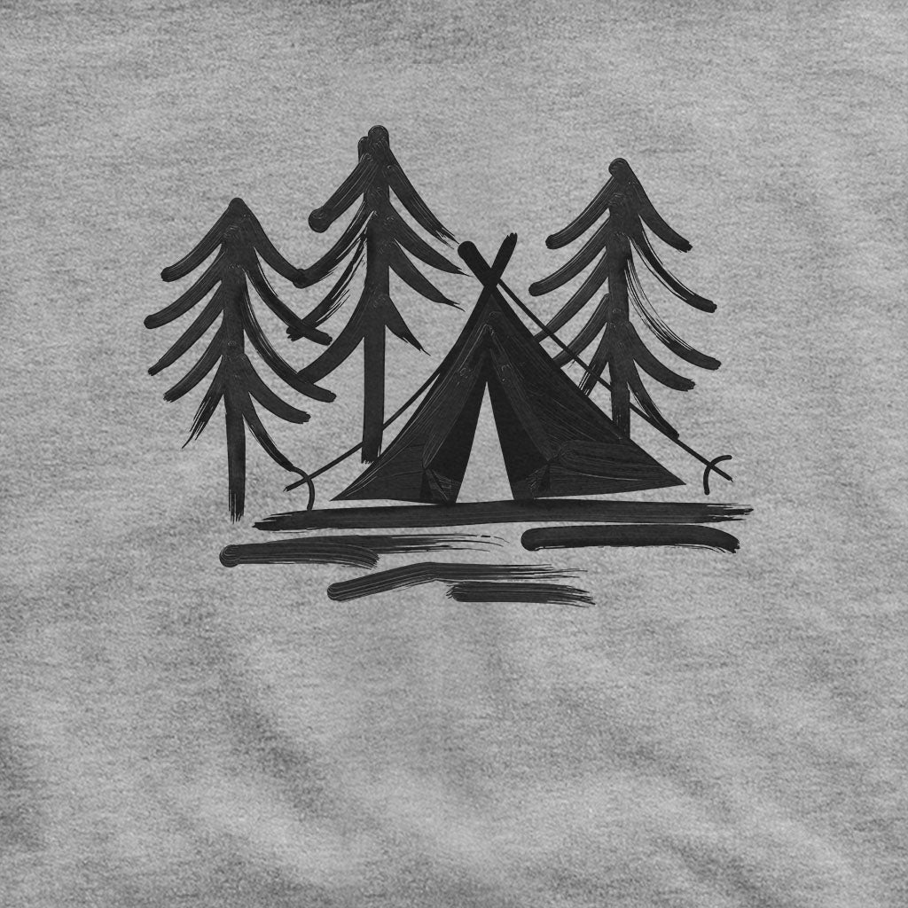 Painted Camp Hoodie Adventure and Outdoors Themed Hoodie