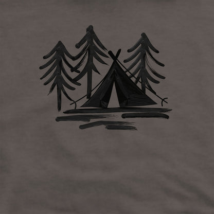 Painted Camp Crewneck Sweatshirt Adventure and Outdoors Themed Sweatshirt