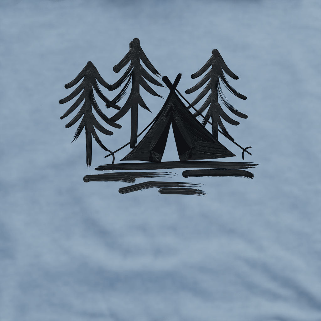Painted Camp Crewneck Sweatshirt Adventure and Outdoors Themed Sweatshirt