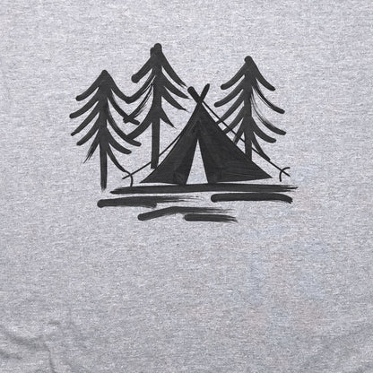 Painted Camp T-Shirt Adventure and Outdoors Themed T-Shirt