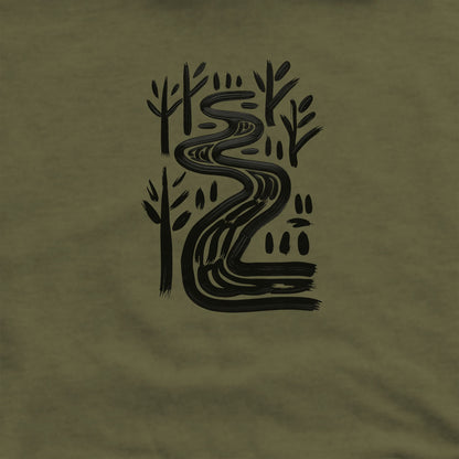 Painted River Hoodie Adventure and Outdoors Themed Hoodie