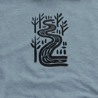 Painted River Hoodie Adventure and Outdoors Themed Hoodie