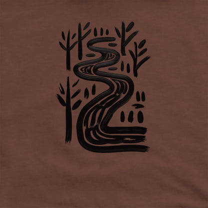 Painted River Crewneck Sweatshirt Adventure and Outdoors Themed Sweatshirt