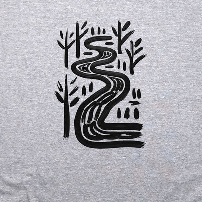 Painted River Crewneck Sweatshirt Adventure and Outdoors Themed Sweatshirt