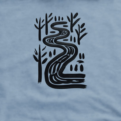 Painted River Crewneck Sweatshirt Adventure and Outdoors Themed Sweatshirt