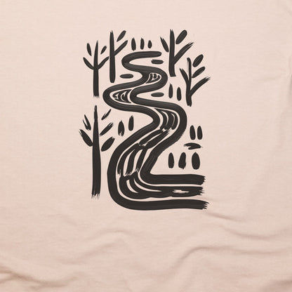 Painted River T-Shirt Adventure and Outdoors Themed T-Shirt