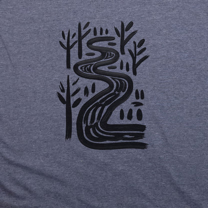 Painted River T-Shirt Adventure and Outdoors Themed T-Shirt