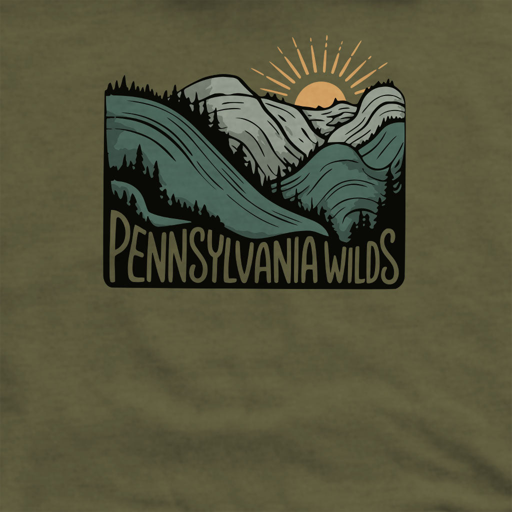 Pennsylvania Wilds Crewneck Sweatshirt Adventure and Outdoors Themed Sweatshirt