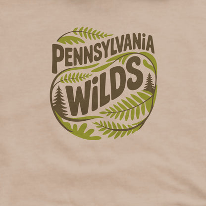 Pennsylvania Wilds Ferns Hoodie Adventure and Outdoors Themed Hoodie