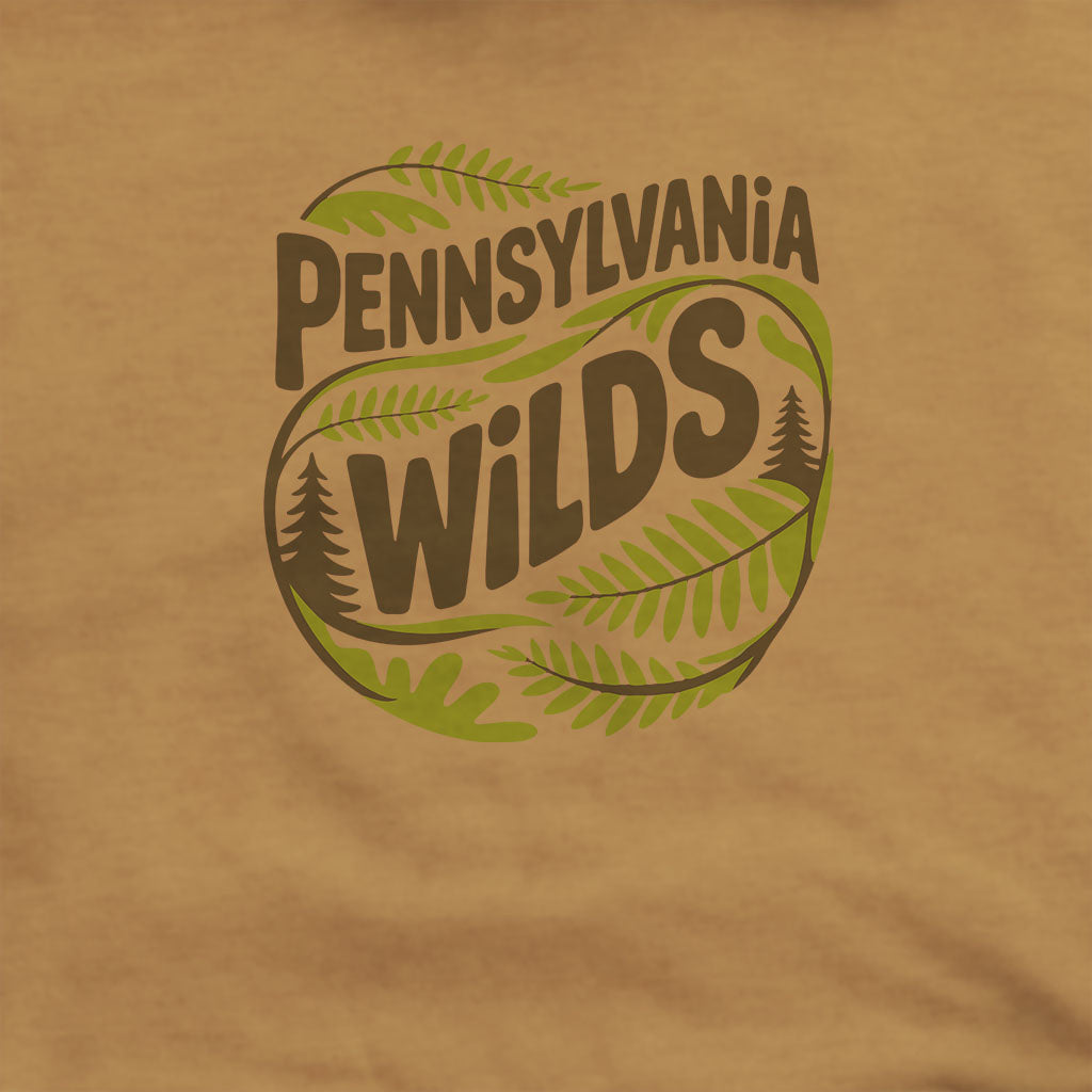 Pennsylvania Wilds Ferns Hoodie Adventure and Outdoors Themed Hoodie