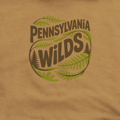 Pennsylvania Wilds Ferns Hoodie Adventure and Outdoors Themed Hoodie