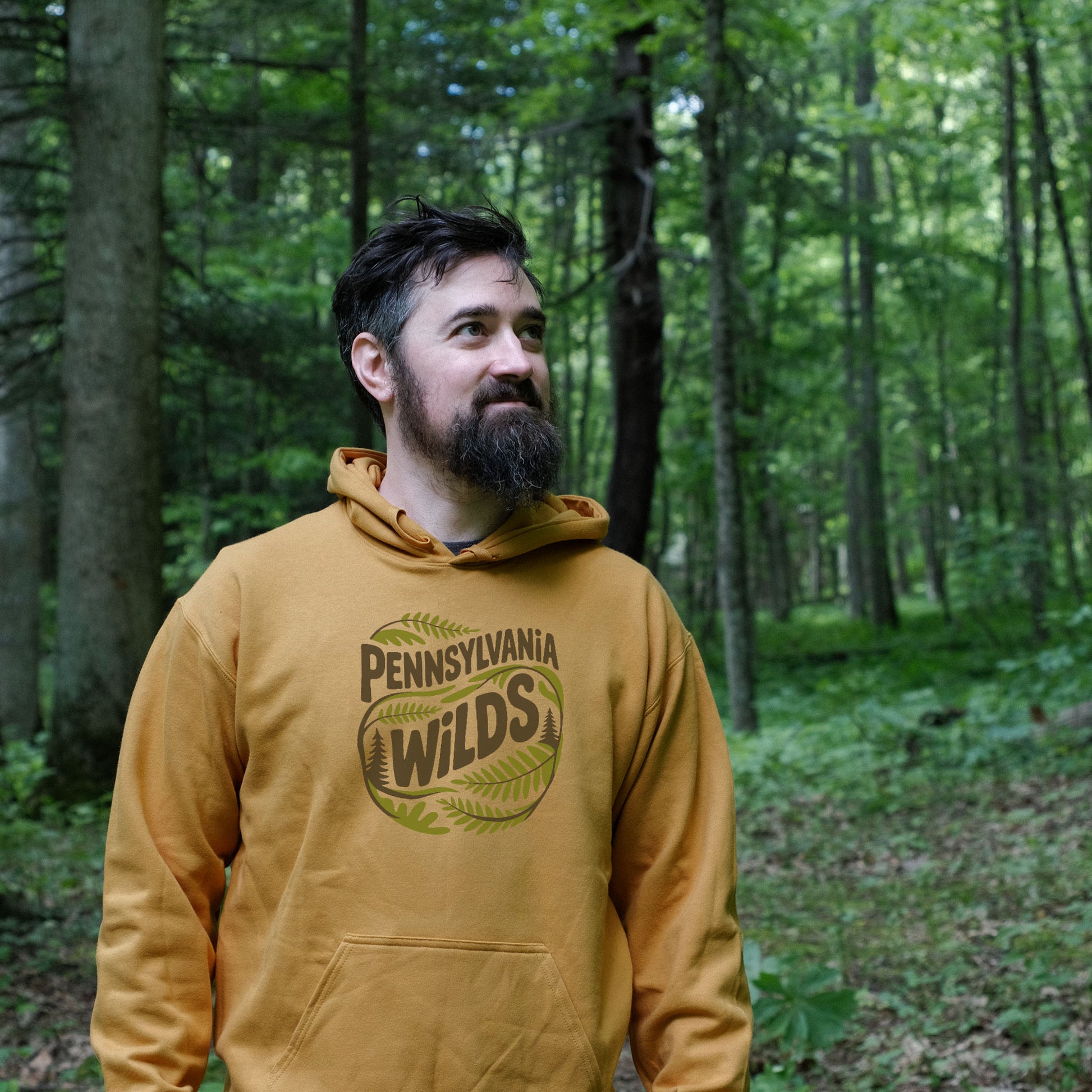 Pennsylvania Wilds Ferns Hoodie Adventure and Outdoors Themed Hoodie