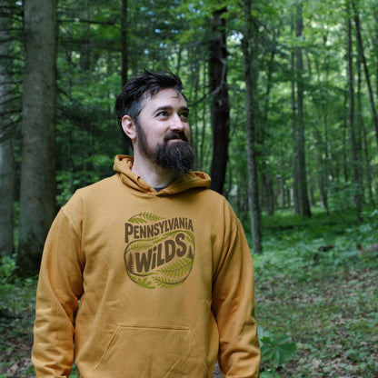 Pennsylvania Wilds Ferns Hoodie Adventure and Outdoors Themed Hoodie