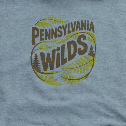 Pennsylvania Wilds Ferns Hoodie Adventure and Outdoors Themed Hoodie