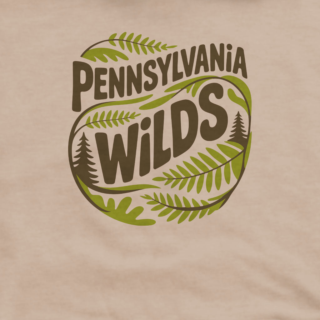 Pennsylvania Wilds Ferns Crewneck Sweatshirt Adventure and Outdoors Themed Sweatshirt