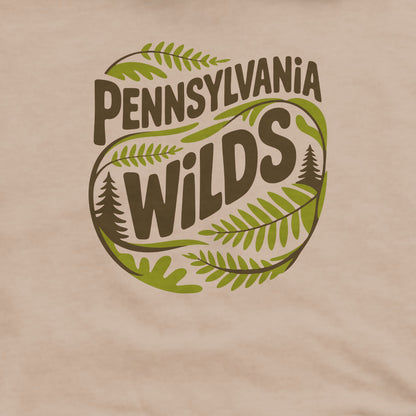 Pennsylvania Wilds Ferns Crewneck Sweatshirt Adventure and Outdoors Themed Sweatshirt