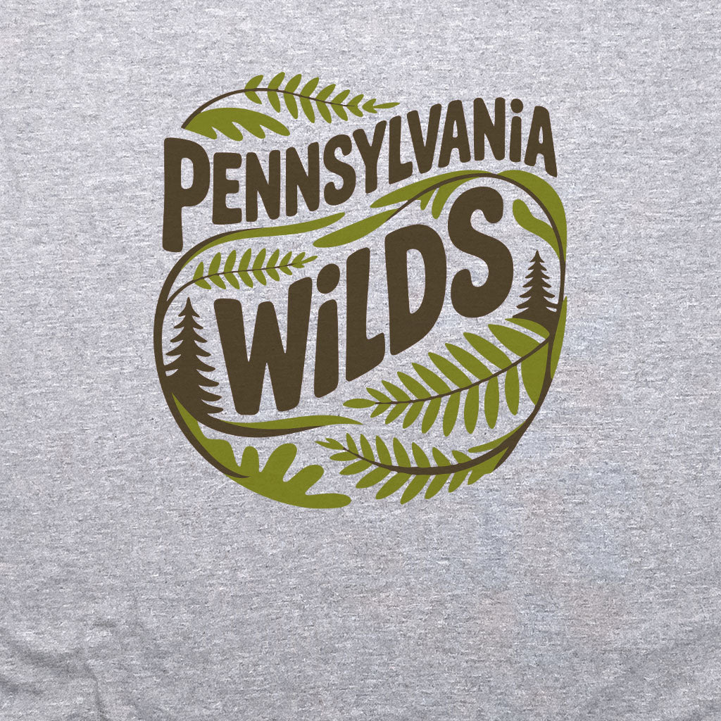 Pennsylvania Wilds Ferns Crewneck Sweatshirt Adventure and Outdoors Themed Sweatshirt