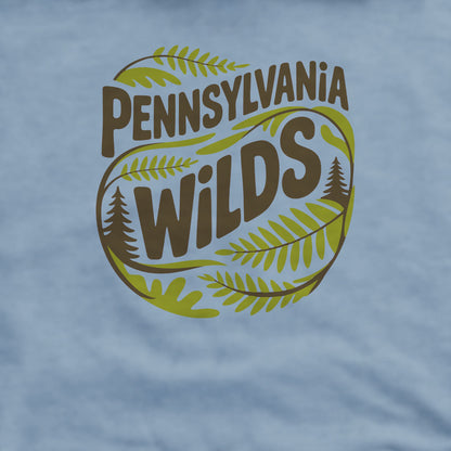 Pennsylvania Wilds Ferns Crewneck Sweatshirt Adventure and Outdoors Themed Sweatshirt