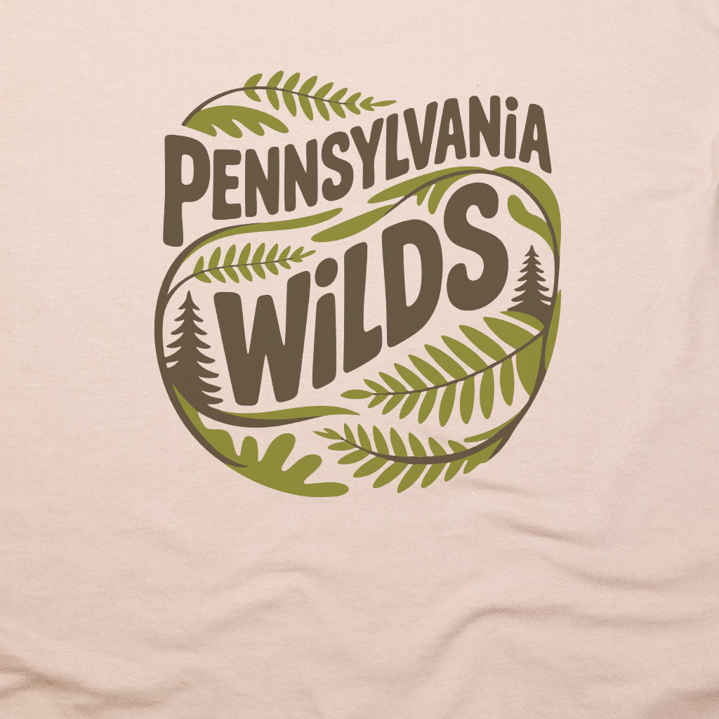 Pennsylvania Wilds Ferns T-Shirt Adventure and Outdoors Themed T-Shirt