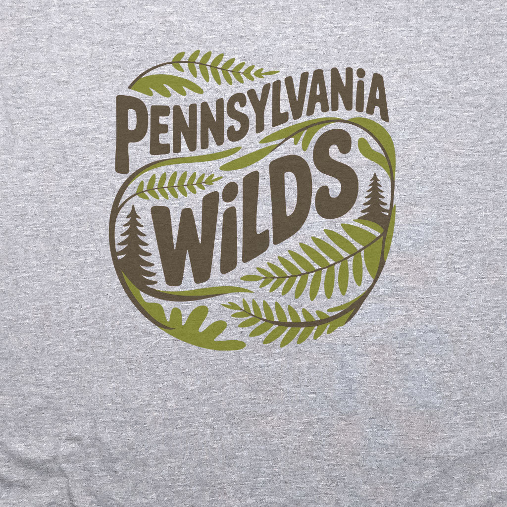 Pennsylvania Wilds Ferns T-Shirt Adventure and Outdoors Themed T-Shirt