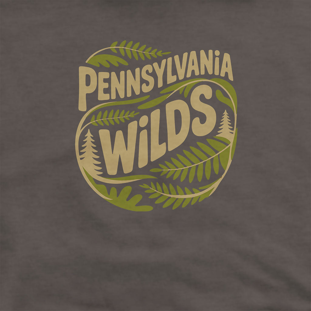 Pennsylvania Wilds Ferns Hoodie Adventure and Outdoors Themed Hoodie