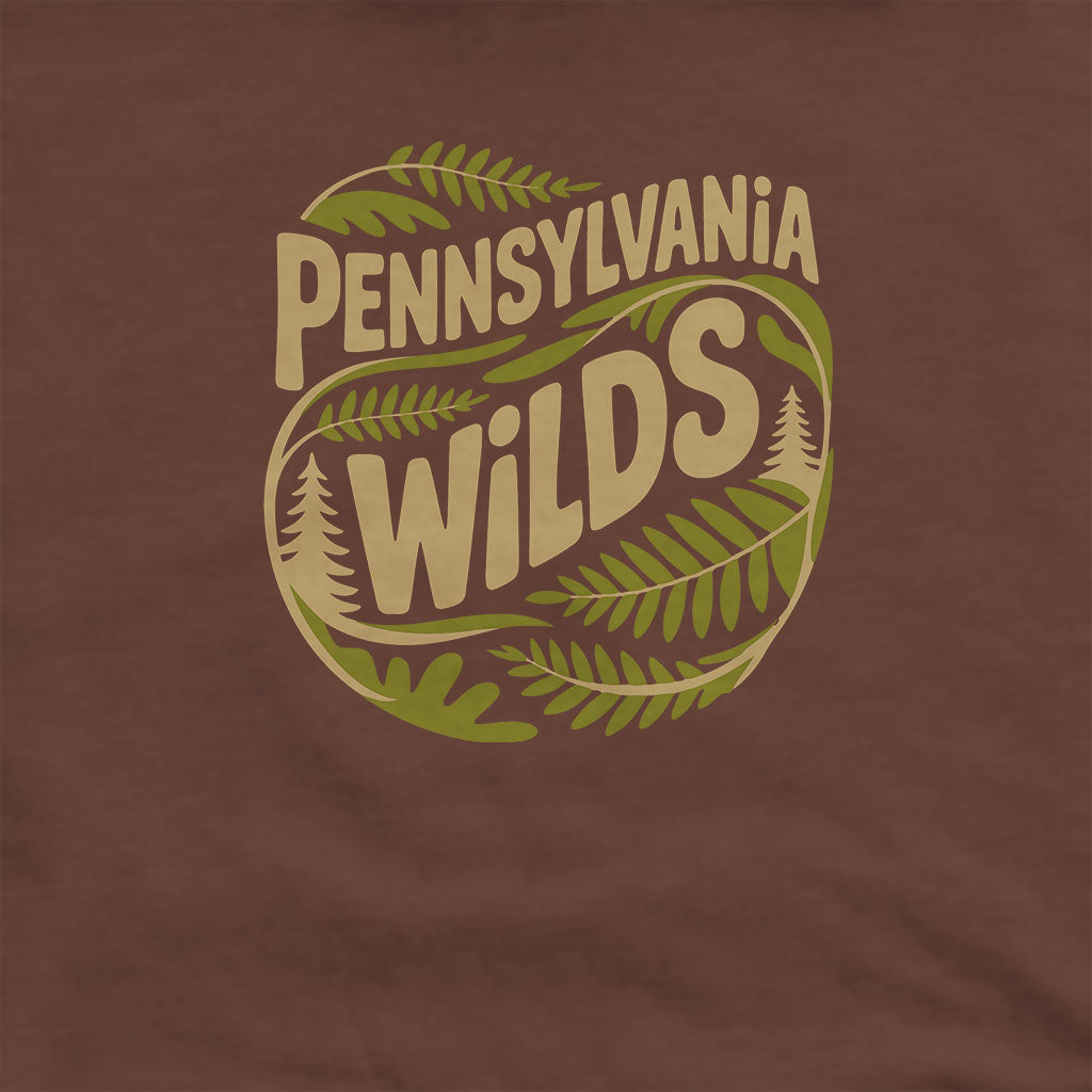 Pennsylvania Wilds Ferns Hoodie Adventure and Outdoors Themed Hoodie