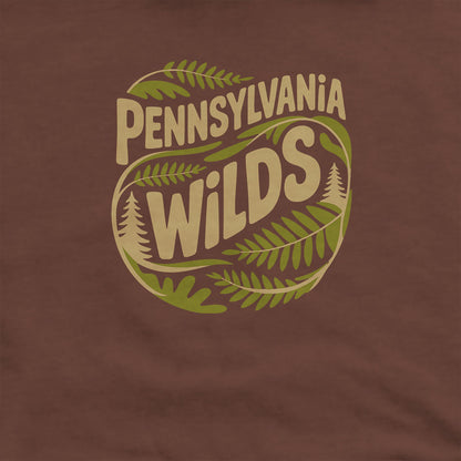 Pennsylvania Wilds Ferns Hoodie Adventure and Outdoors Themed Hoodie
