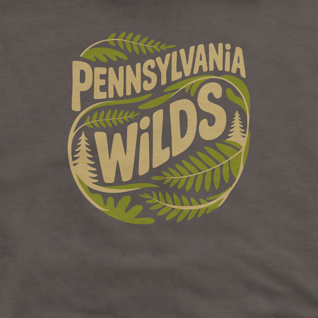 Pennsylvania Wilds Ferns Crewneck Sweatshirt Adventure and Outdoors Themed Sweatshirt