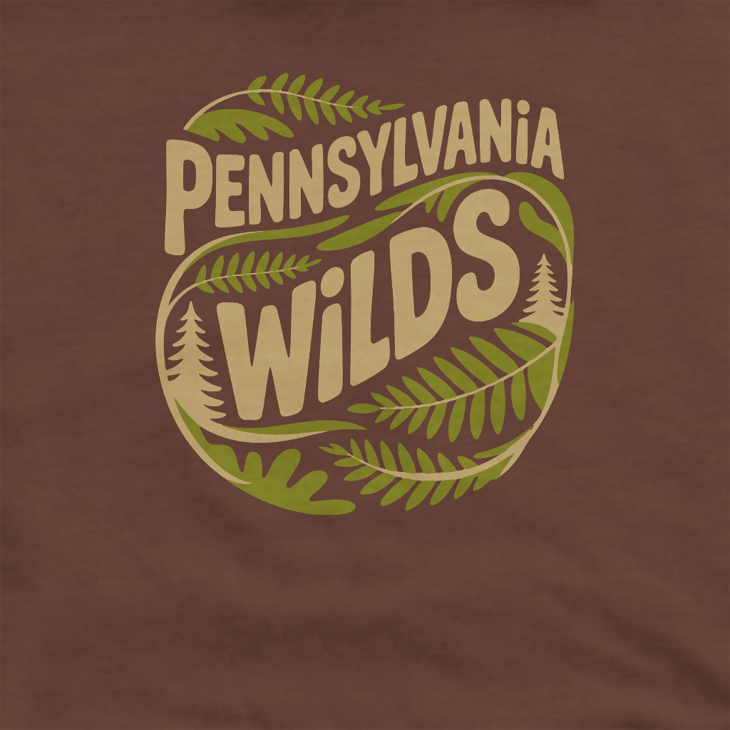 Pennsylvania Wilds Ferns Crewneck Sweatshirt Adventure and Outdoors Themed Sweatshirt
