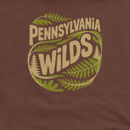 Pennsylvania Wilds Ferns Crewneck Sweatshirt Adventure and Outdoors Themed Sweatshirt